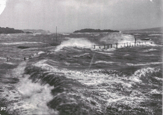 Grange-over-Sands Pier Storm
